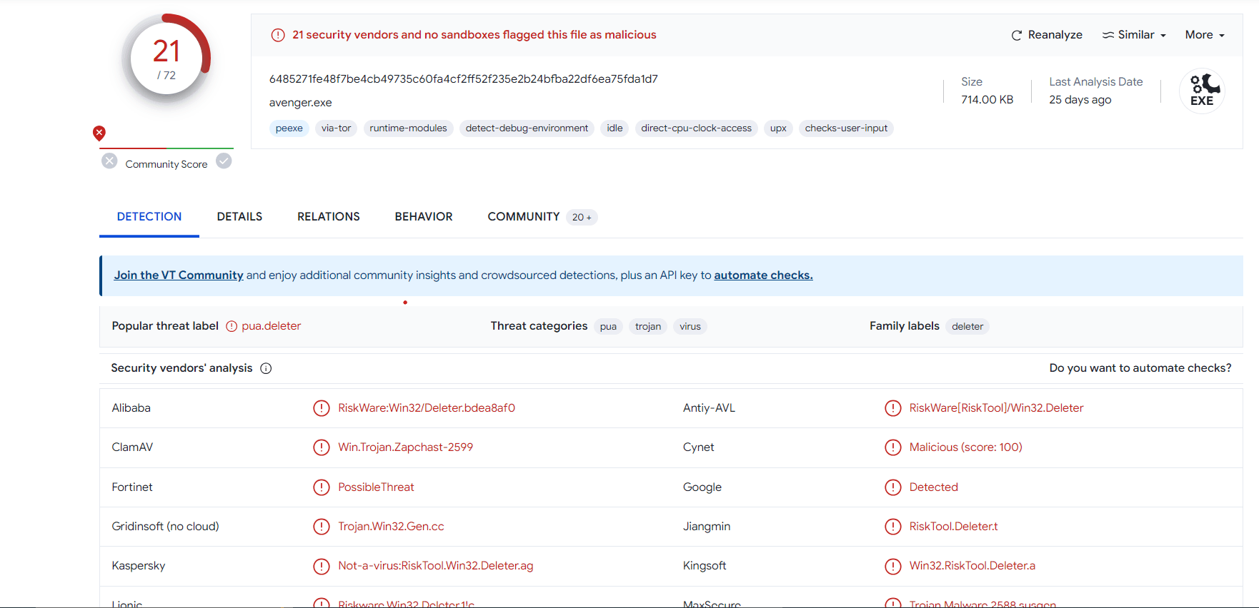 Installed a game from ocean of games. The avengers.aio turns out to be a malware 6cU%2FtF9f7C8y9OpSVonhgkHHJpJB3kTqlLx66icOSHdO5XFzEyPnO9RT2aO9An9AKj5mAowdPsn96%2FjOGBjerHnxE%3D.png
