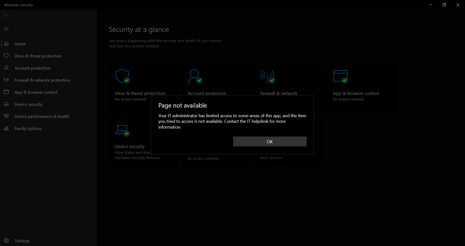 Cannot see the ransomware protection section in settings 6d33e65f-c4b6-4481-bdec-3e983ca652a4?upload=true.png