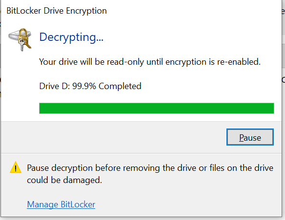 My usb decryption at 99.9% for months and never finishes 6d3ec027-21ae-47e4-b6fa-e2f1cbea20ea?upload=true.png