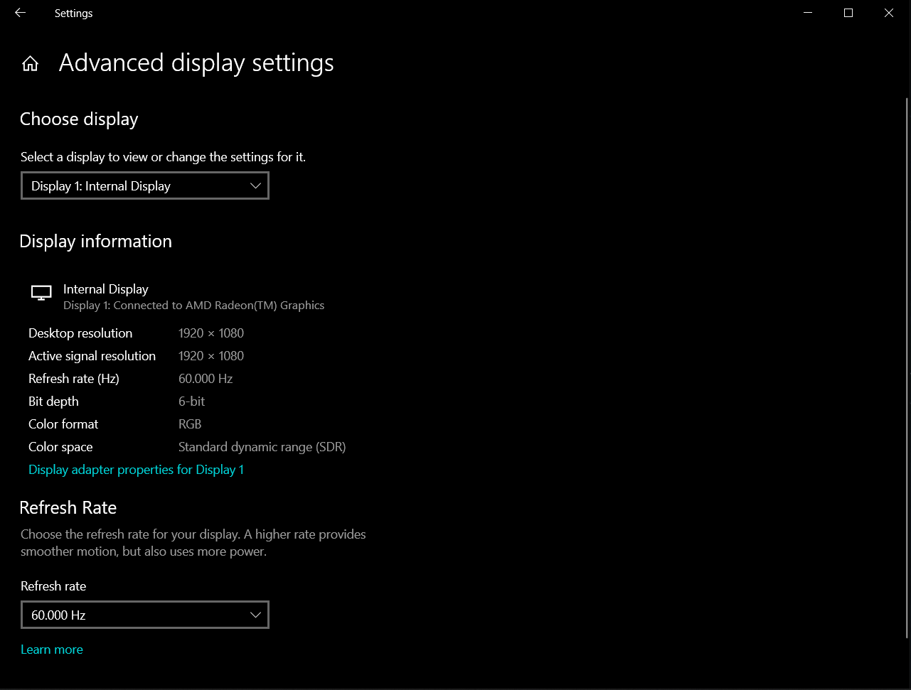 AMD as display and not GTX 1650. 6d601f60-16b0-4246-b01d-ab82fba068b6?upload=true.png