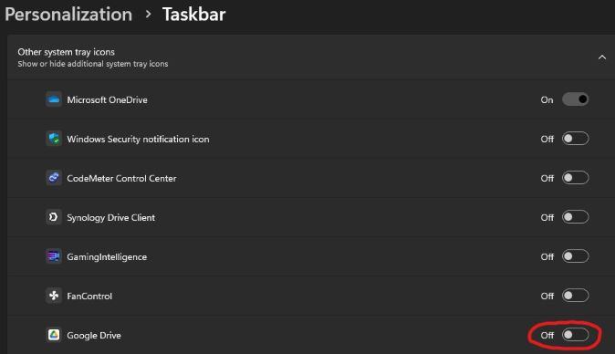 Google Drive system tray icon not showing and not syncing 6dacec70-97f2-447e-afad-285eed7ae33e?upload=true.jpg