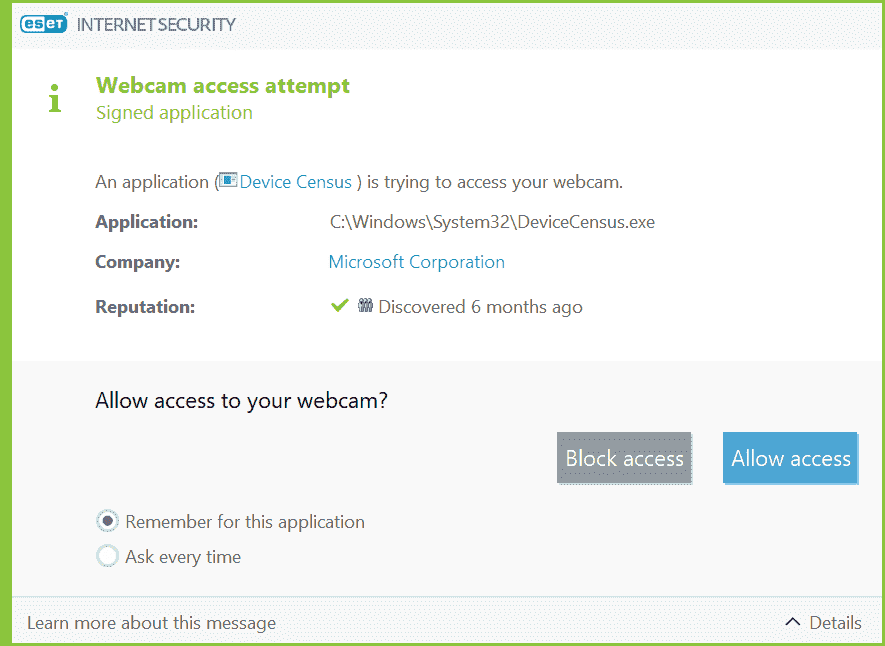 antivirus warning about Windows applications (taskhostw, devicecensus) demanding access to... 6dbf8c16-72df-4733-8418-0bf0904b2bd7?upload=true.png
