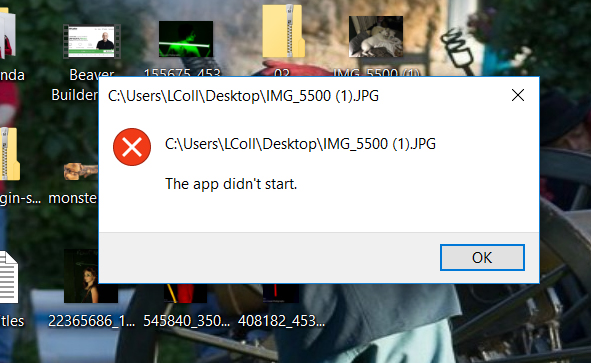 When I click on a Photo I get this "the app didn't start" 6e1f637a-0e89-491e-bf6c-31e02650b0b0?upload=true.jpg