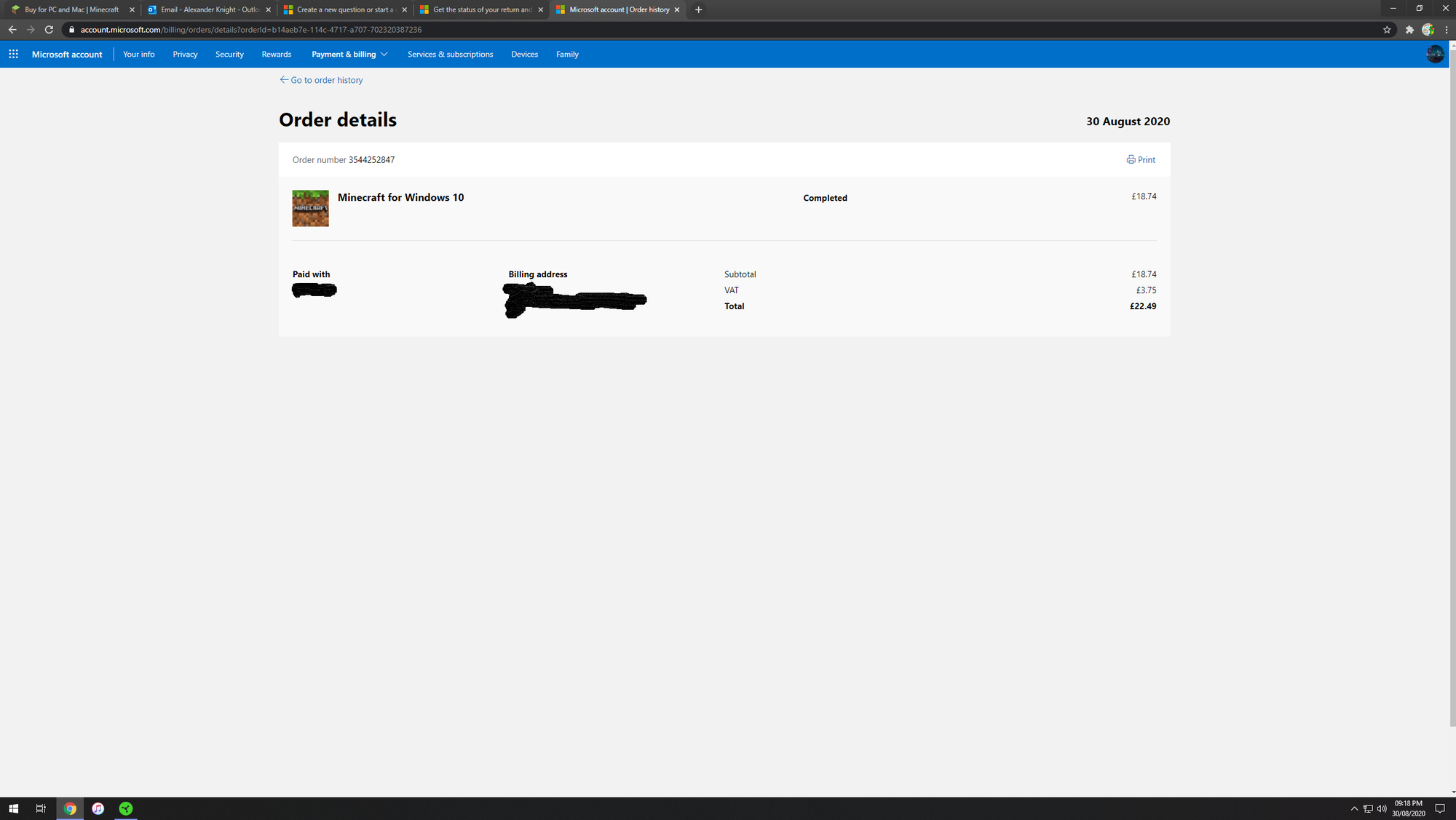 Refund For Minecarft Windows 10 UK 6e44ed9e-7da9-4bb3-8b26-bcc256d094b1?upload=true.png