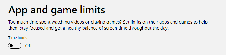 App and game limits being enforced for chrome, even though they are turned off 6e707ff1-5619-4d82-acd2-e47d0f2b28a0?upload=true.png