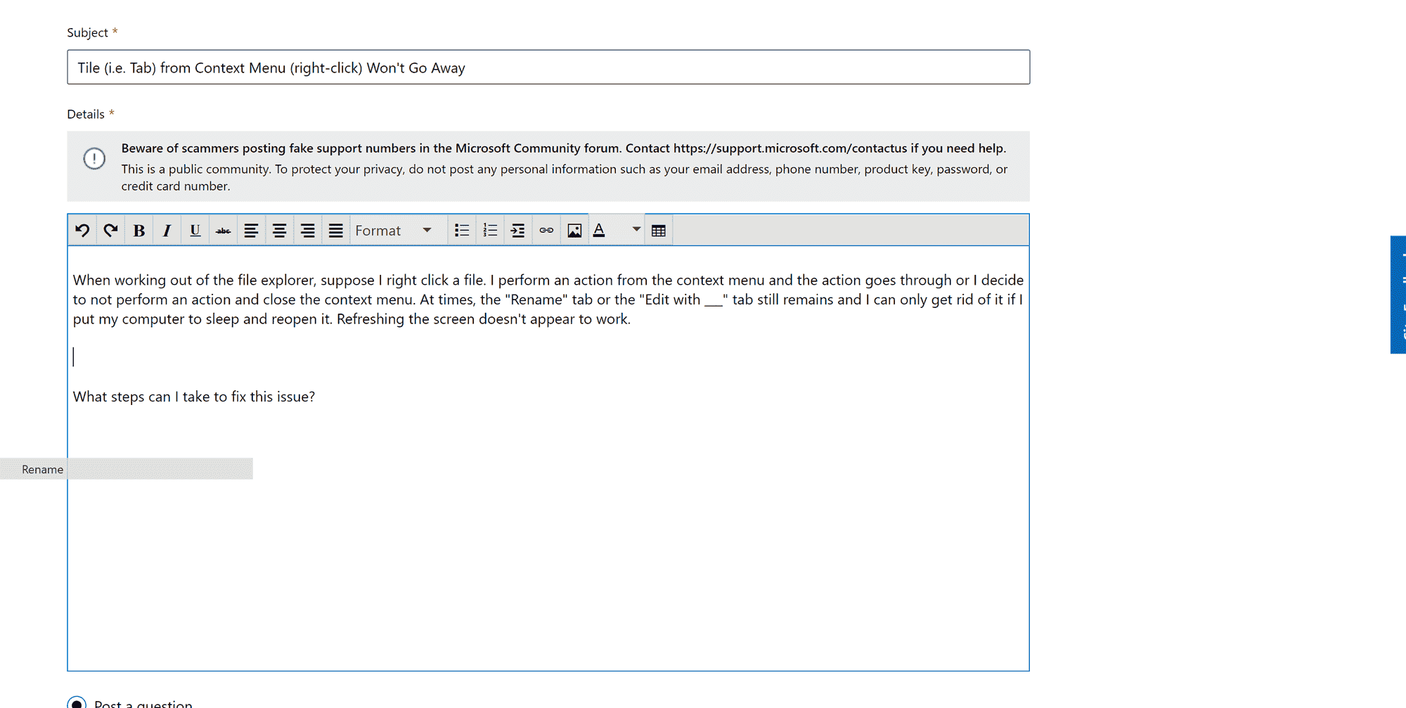 Tile (i.e. Tab) from Context Menu (right-click) Won't Go Away 6e7b32d8-004c-4154-aa3f-4095b98979ef?upload=true.png