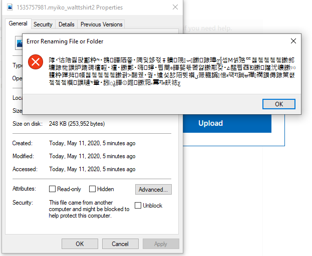 Error Renaming file or folder error pops up in chinese? 6eb7ebe4-1420-4eac-898a-b7f0ab19219d?upload=true.png