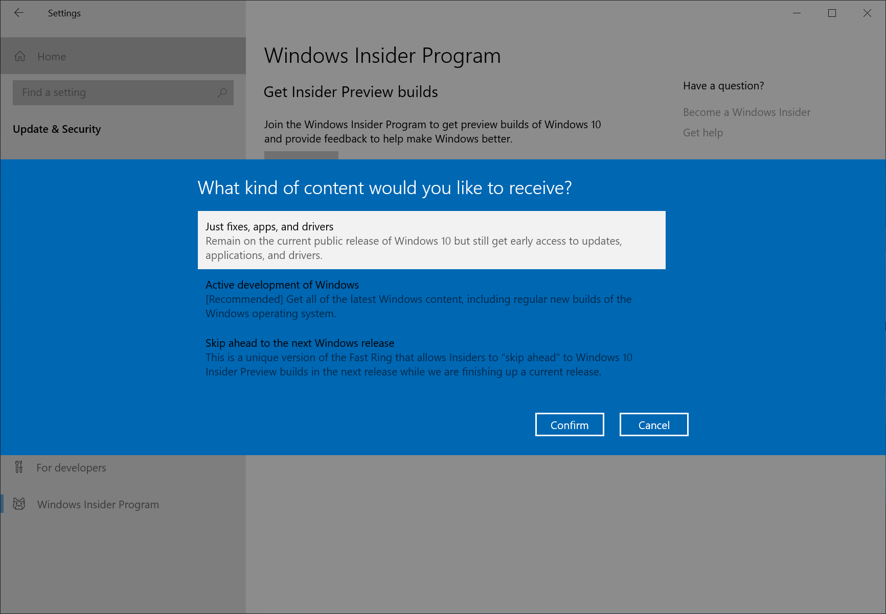 Not being able to update to may 2019 update through windows insider release review ring! 6ee8456d51191ccb95b1683c73642e7e.png