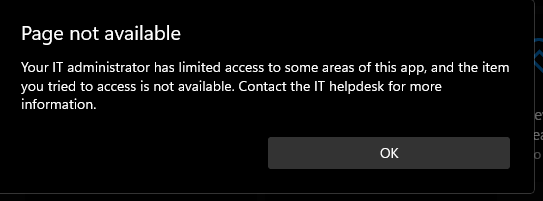 Ransomware page not available - "IT Admin has limited access." Im 14, don't have a job nor... 6f4c915a-9c6a-4603-bb49-6ea95a336dca?upload=true.png