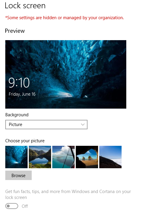 windows 10 Spotlight option missing in my pc having windows education not linked with any... 6f8922e9-2b10-42be-9639-4beab2f9b331.png