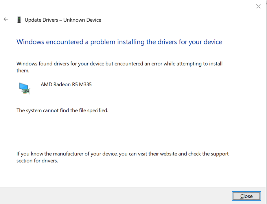 Driver update failure via Device Manager in Safe Mode - 6f892d9c-eb79-4aab-bf73-2f7e89f969a5?upload=true.png