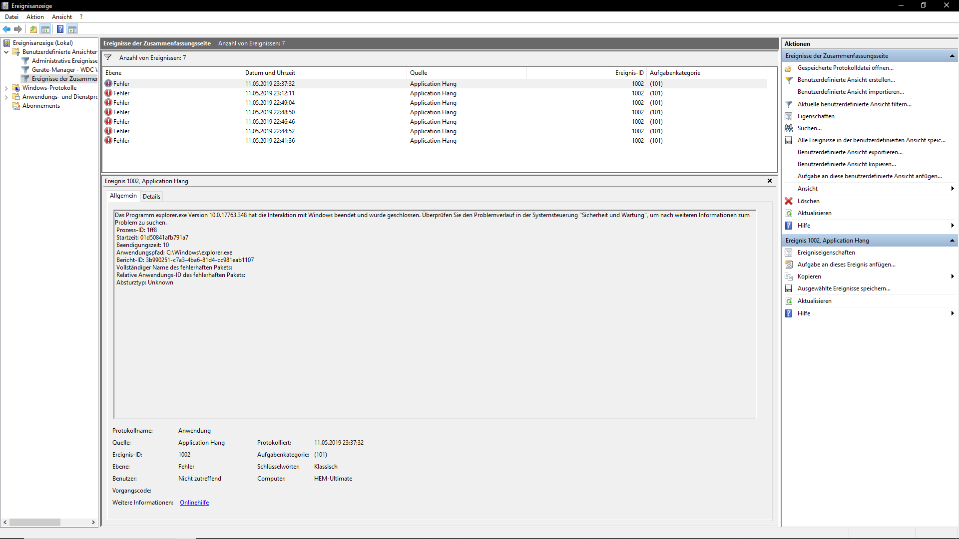 Once I hover over the "New" option after Right clicking the explorer crashes 6ff85eb6-32a9-4d82-b3d3-5d72426f7e92?upload=true.png