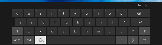 Is there any way to disable the emoji button in the touch keyboard in Windows 10? 6kvIe.png