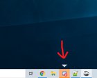 Windows just updated. What is this horrid upsidedown triangle and how do I remove it? 6NtG-dKHZoniyW7dcOdAN2uJRwstgPG805z-PPauX7g.jpg