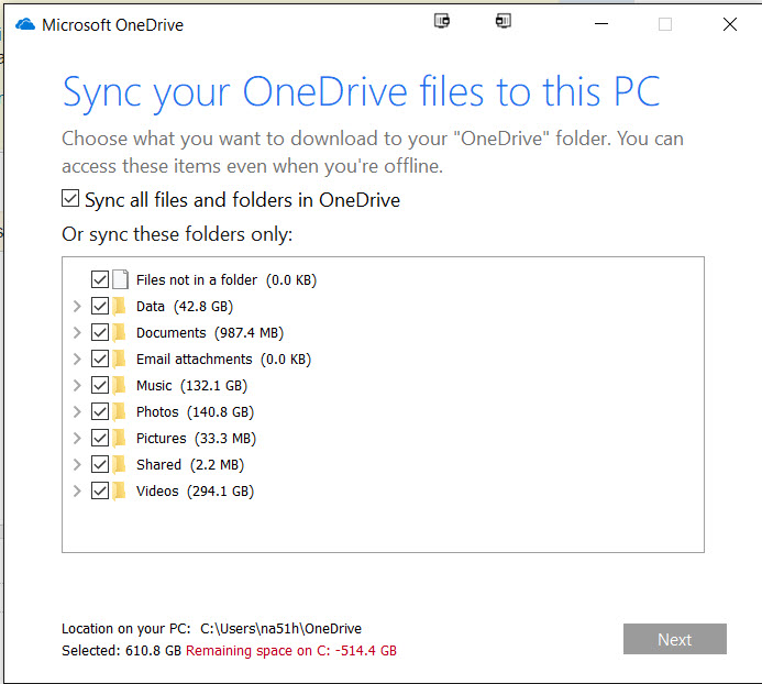 Use symbolic links (mklink) to sync OneDrive, does it still work? 6nVWI.jpg