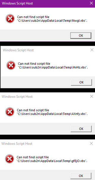 I need help. These four messages keep popping up on my computer and I don't know why. Can... 6rpbtmsg7us61.png