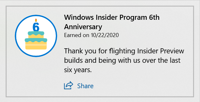 Windows 10 Insider Preview Dev Build 20246.1 (fe_release) - Oct. 29 6th-anniversary-badge.png