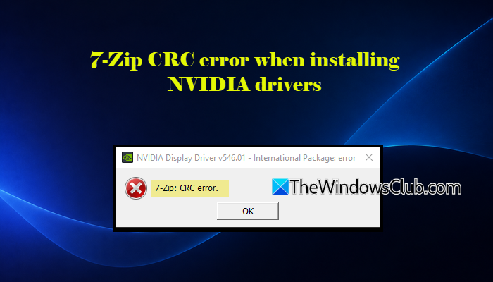 7-Zip CRC error when installing NVIDIA drivers 7-Zip-CRC-error-when-installing-NVIDIA-drivers.png