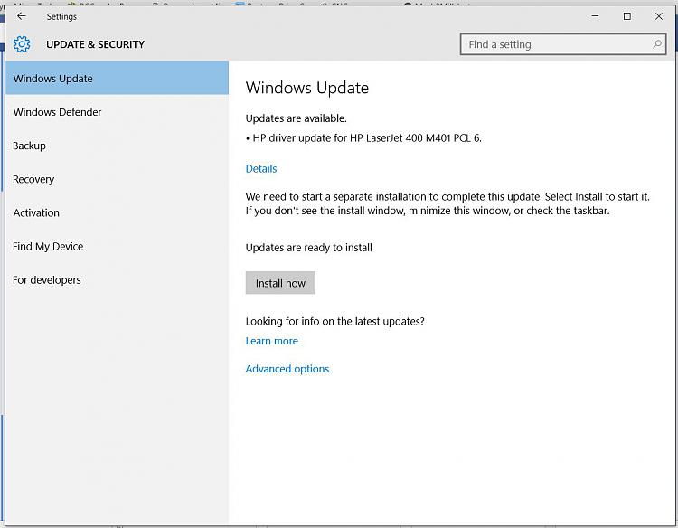 HP Printer Update Fails with  Error 0x800703e3.  There are no updates to hide when using... 70115d1485964682t-hp-printer-update-fails-update-poblem.jpg