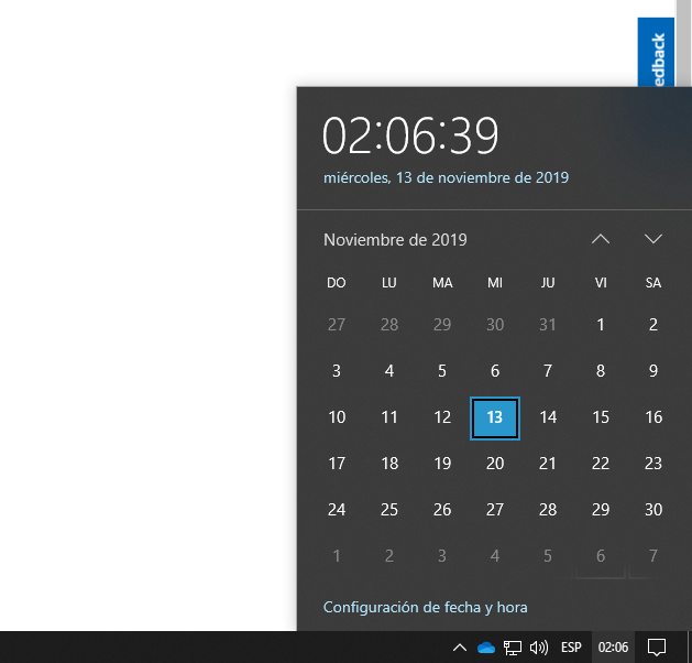 Event calendar from the taskbar does not appear to me. 703b82b0-a93a-448d-bf1f-ea408018466c?upload=true.png