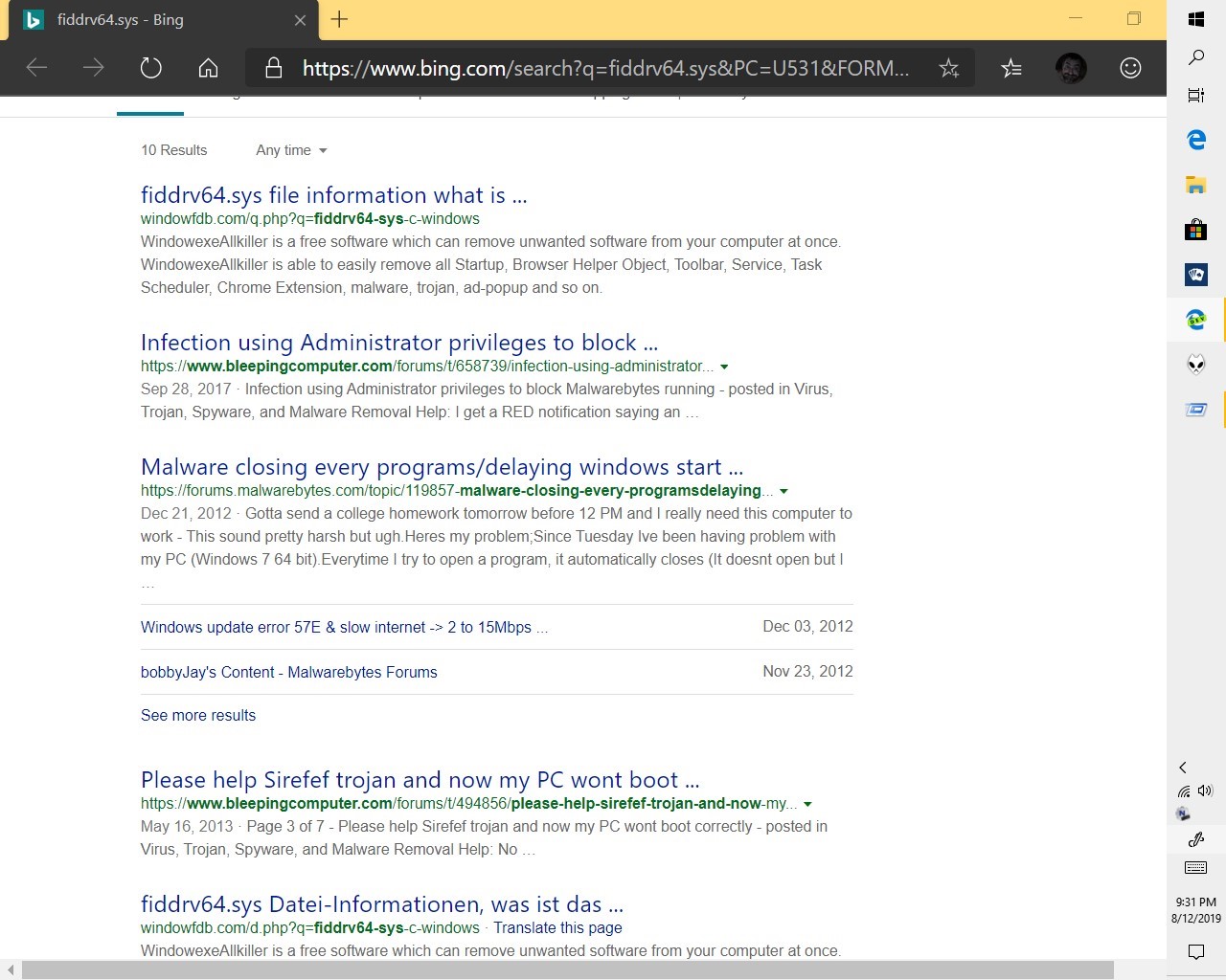fiddrv64  May be malware 705c55f8-1d86-41a1-8542-7b4becaec4b3?upload=true.jpg