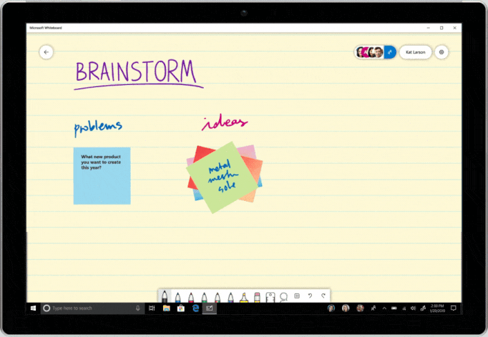 Microsoft Whiteboard now available for the web and integrated in Teams 706x488?v=1.gif