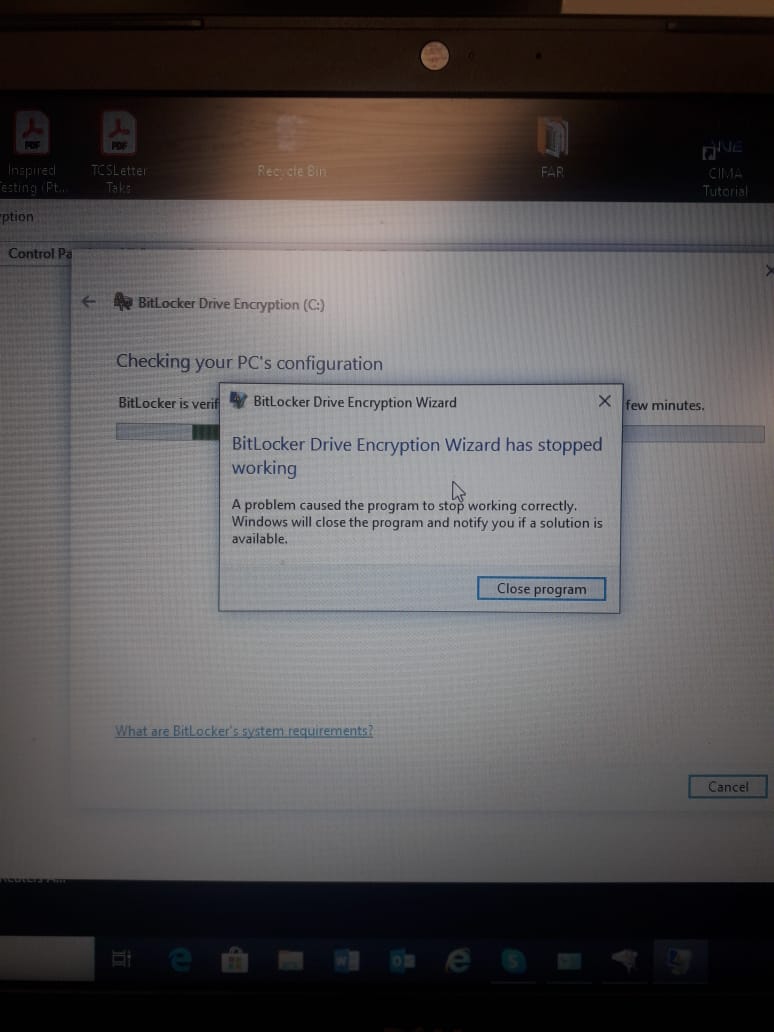 Bitlocker Drive Encryption Wizard has stopped working 7099f60e-51dd-4ee1-b49d-3c089b63f430?upload=true.jpg