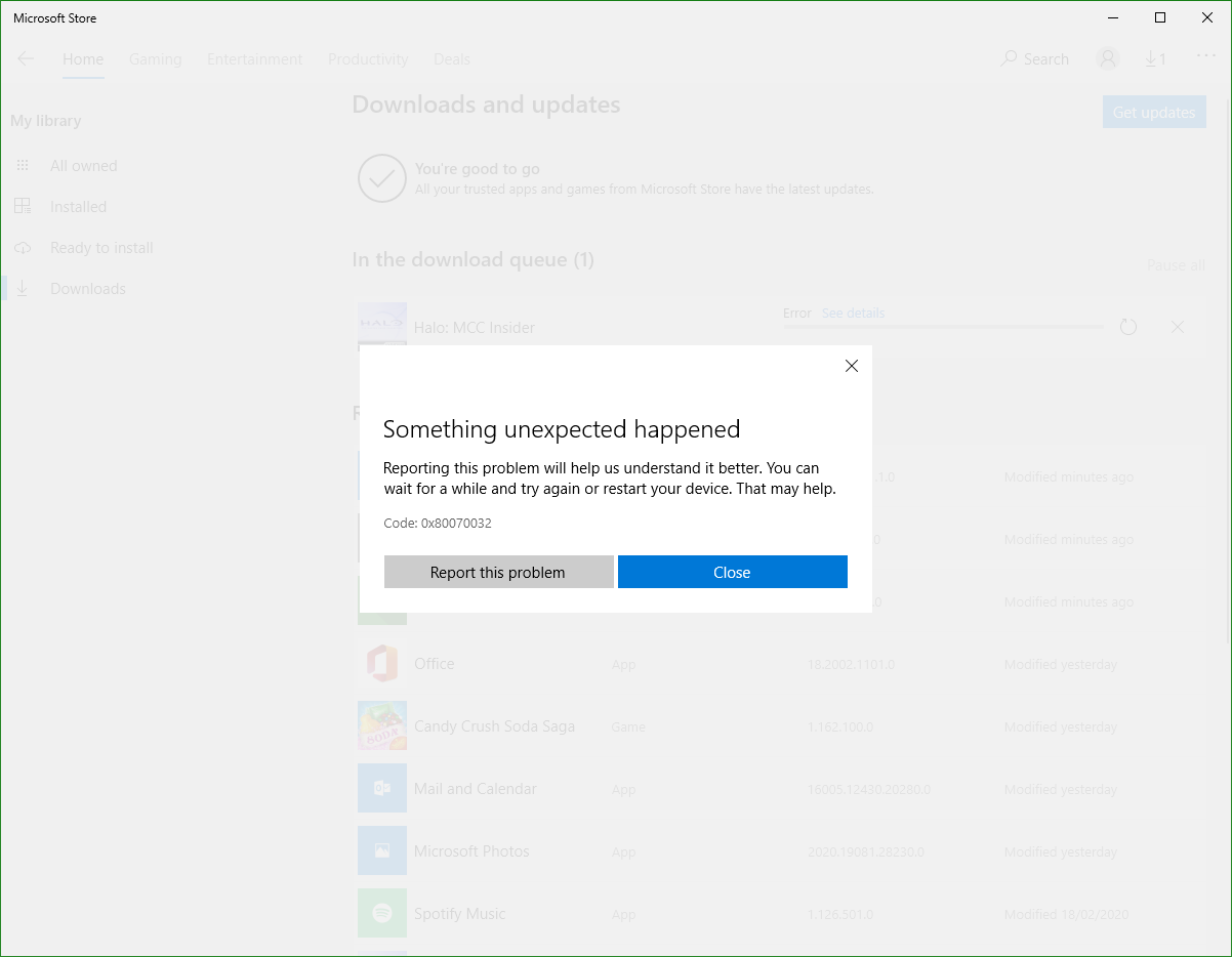 Cannot update Microsoft Store app, Code: 0x80070032 70d4976e-d146-4f9e-aaca-9af2897b9161?upload=true.png