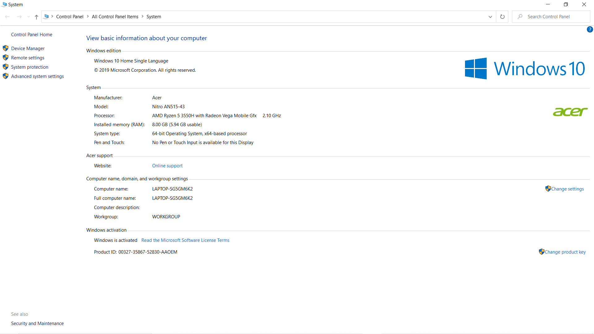 My system show 8 gb RAM but when check device information of the same laptop on microsoft... 70e88340-d5cd-4566-8ebf-ea9730a491af?upload=true.png