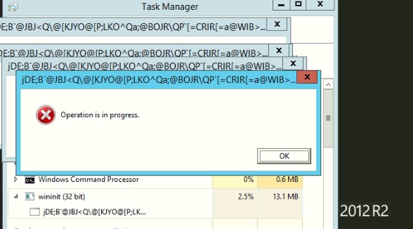 Always Pop Up Operation Is In Progress In Windows Open Task Manager And I Found That