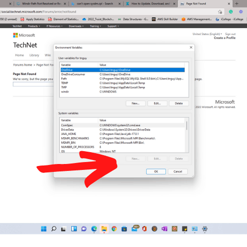 deleted system variable accidentally,after that unable to oprn any.of the windows application 7150160b-f112-40c5-8d98-dcee042f2f06?upload=true.png
