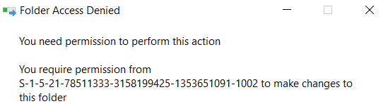I'm trying to delete a file, it requests administrator permission, I give it, but it says I... 71623348-d31d-4d0d-89c0-6624edae7e02?upload=true.png