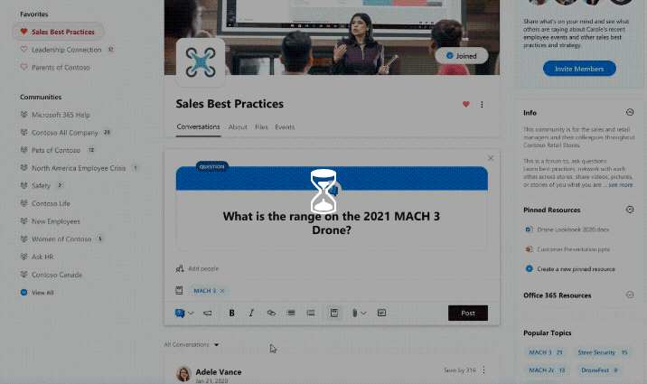 What is new for Yammer at Microsoft Ignite 2020 716x425?v=1.gif