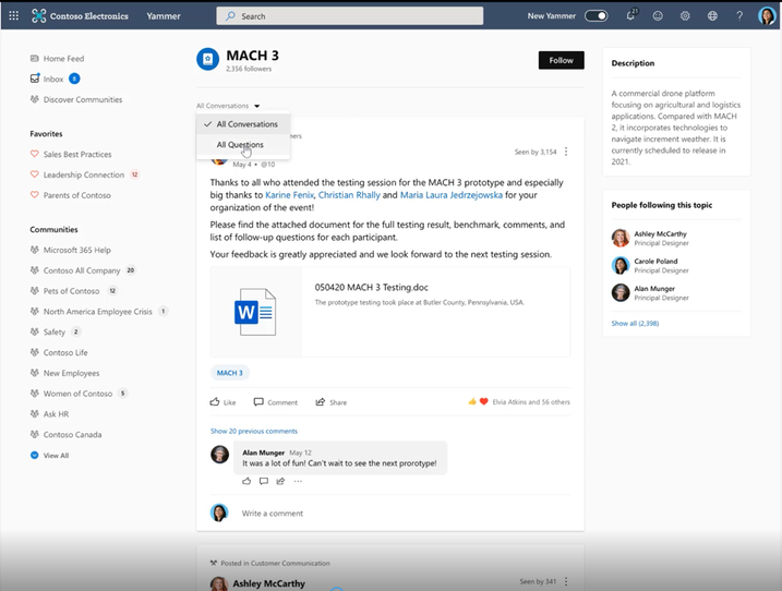 What is new for Yammer at Microsoft Ignite 2020 717x543?v=1.png