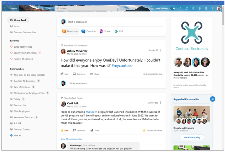 What is new for Yammer at Microsoft Ignite 2020 718x488?v=1.png