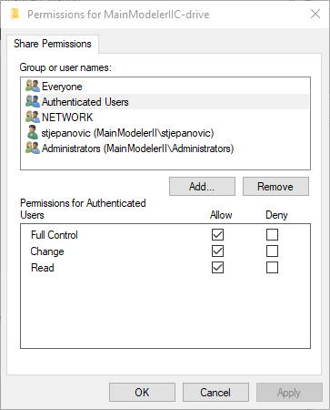 Network issue with accessing HD on different CPU permissions etc. 71eec225-9599-421a-8c2b-16f22a8eec92?upload=true.png