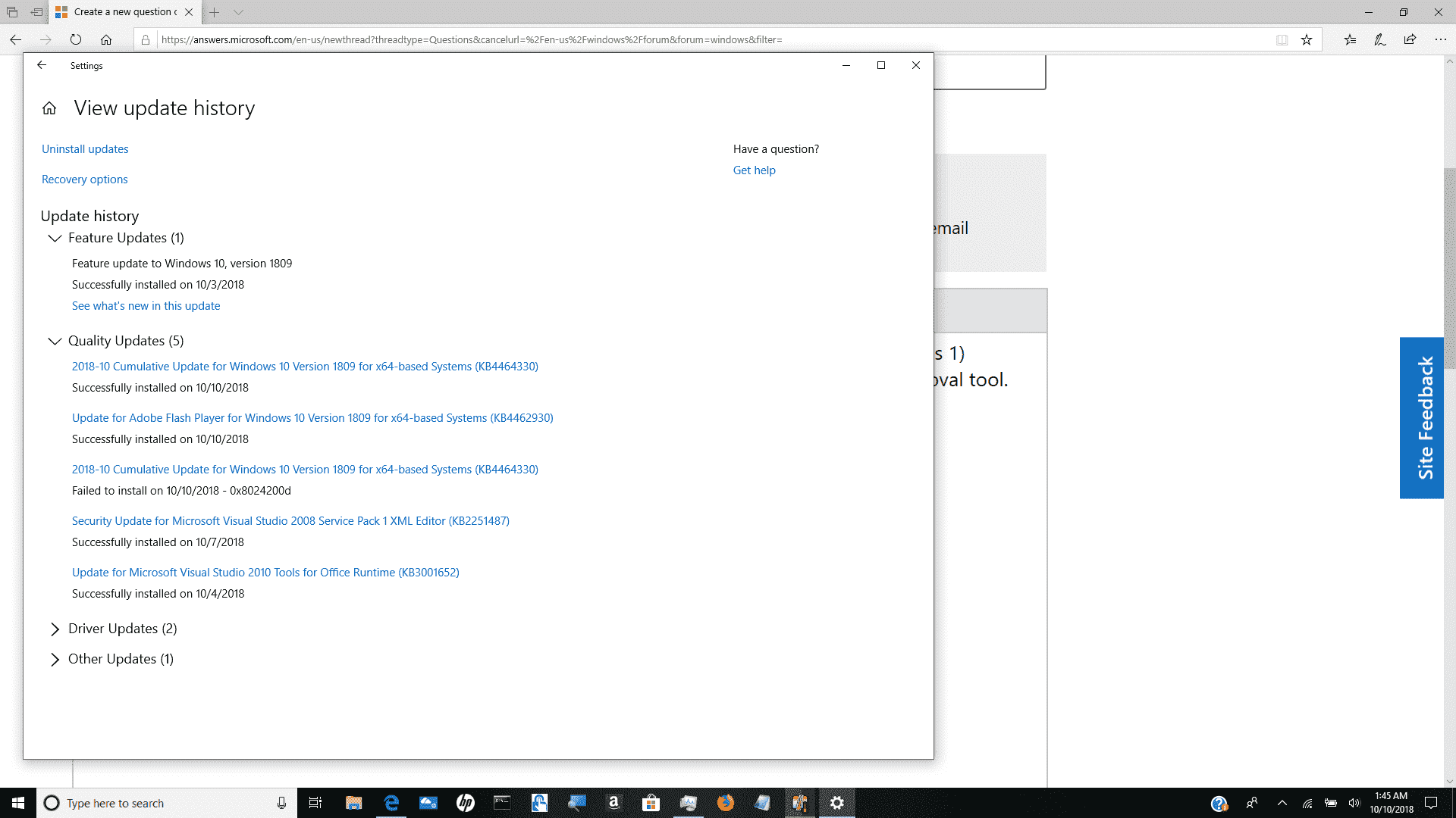 Just took in 3 updates, one of which failed to install 720e128f-22ba-40a9-93c1-7d17f87323d3?upload=true.png