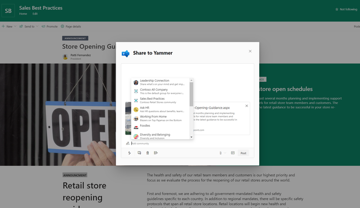 What is new for Yammer at Microsoft Ignite 2020 721x417?v=1.png