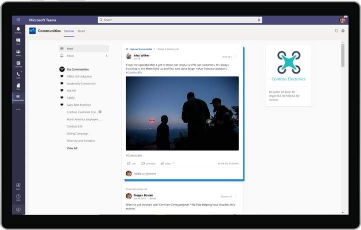 What is new for Yammer at Microsoft Ignite 2020 721x460?v=1.png