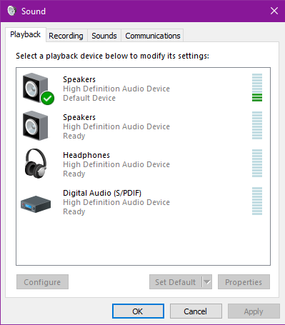 Headphones not working when plugged into the rear jack. 727effc3-23a0-4c77-a0c5-9bc5e3db719c?upload=true.png