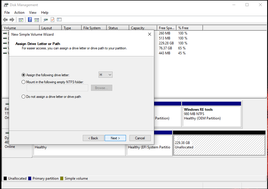 Unable to allocate partition in windows 10 72c977e3-71a1-4765-9da1-89f8e4dc797f?upload=true.png