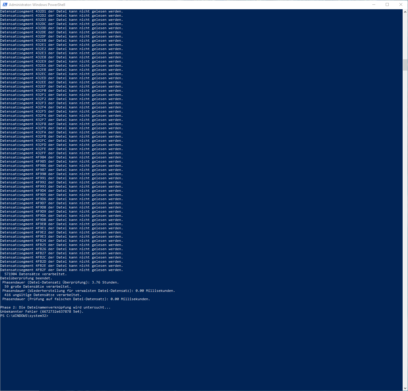 Unknown error 6672732e637878 5e4 as chkdsk e: /f /r 72dc41ed-9417-483a-90fc-bfb95d7d045e?upload=true.png