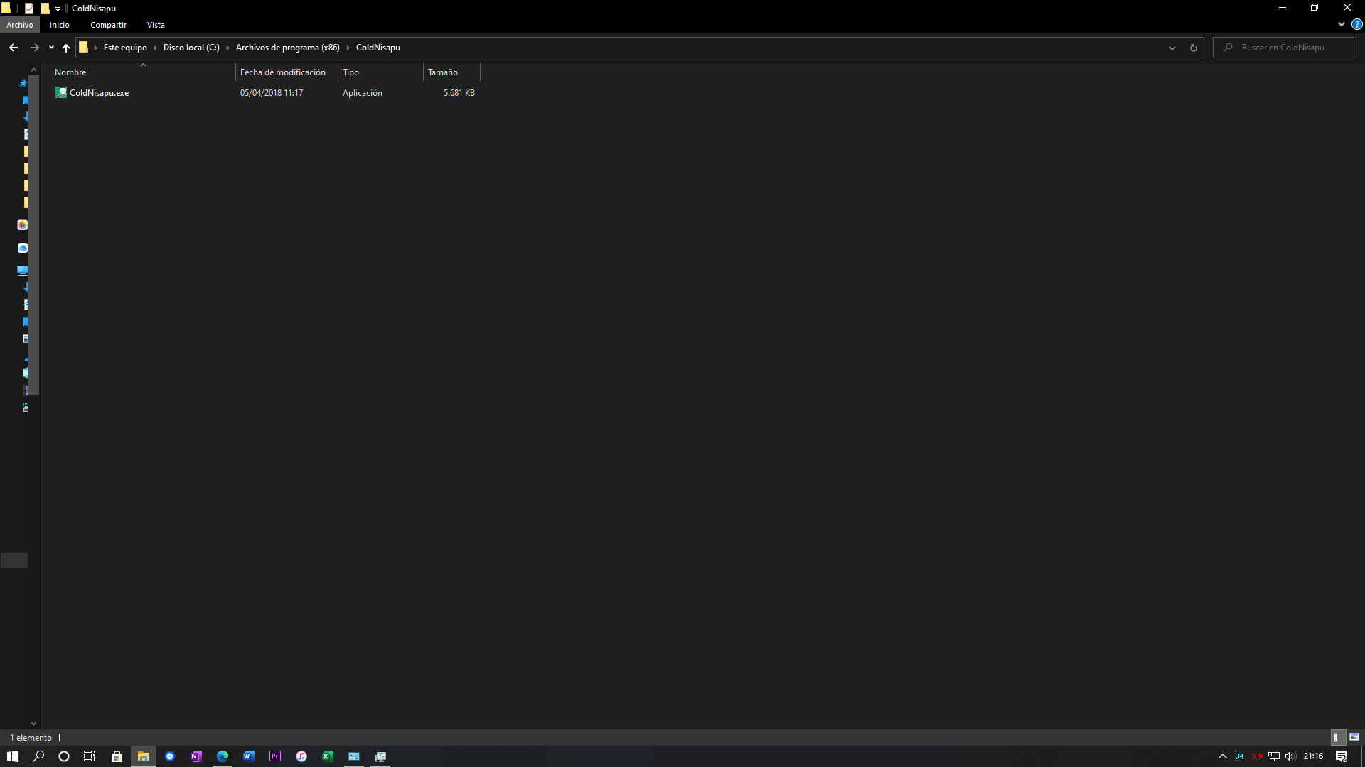 Hola, tengo un problema con un programa creo que virus llamado "ColdNisapu.exe". ¡URGENTE! 731c5d32-d740-4a19-b128-4a7bb97afb8b?upload=true.png