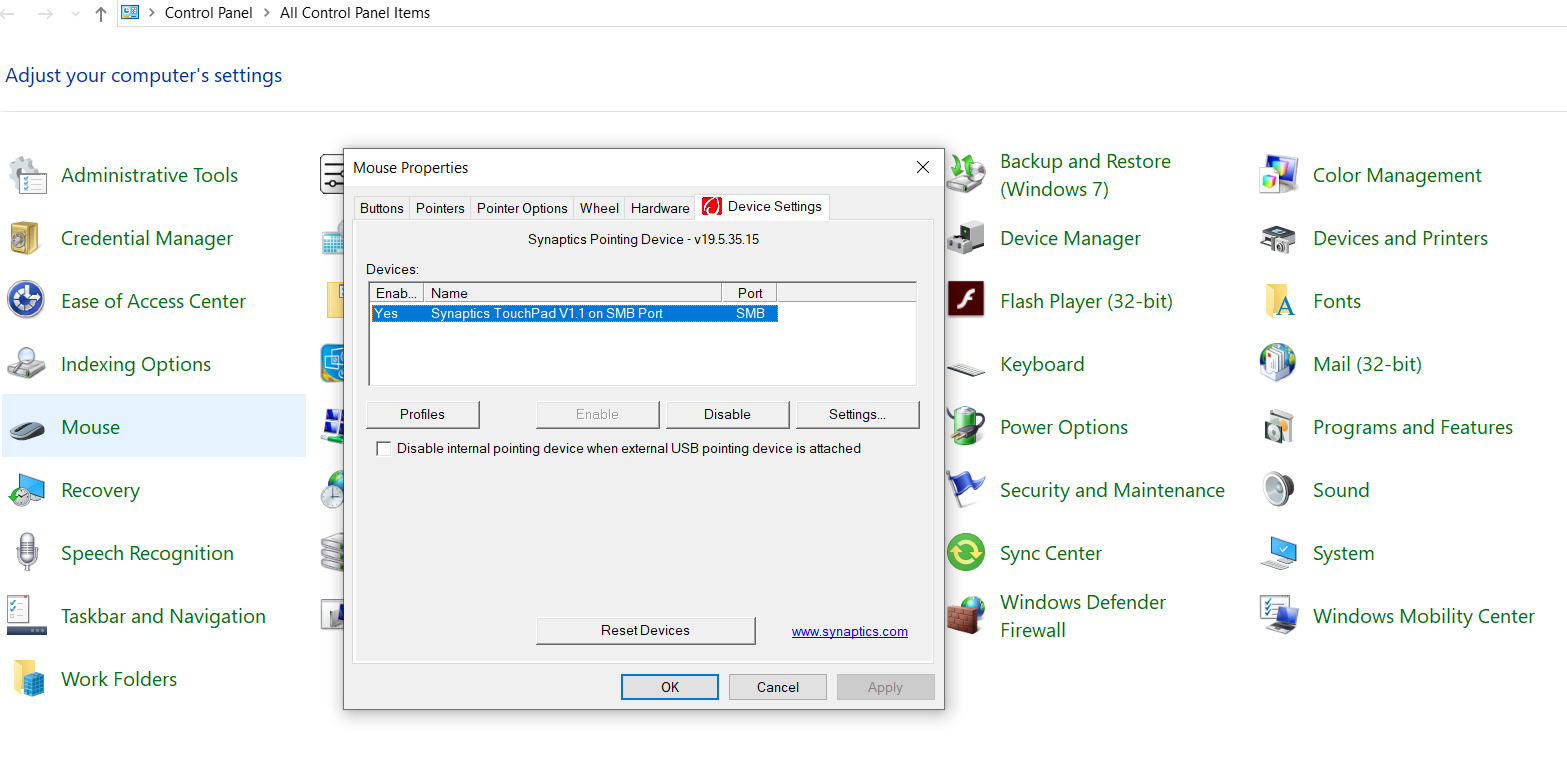 Synaptics touchpad settings or gestures control panel missing in windows 10 7334bb61-1a02-4959-b4f7-cf3093c020b7?upload=true.png