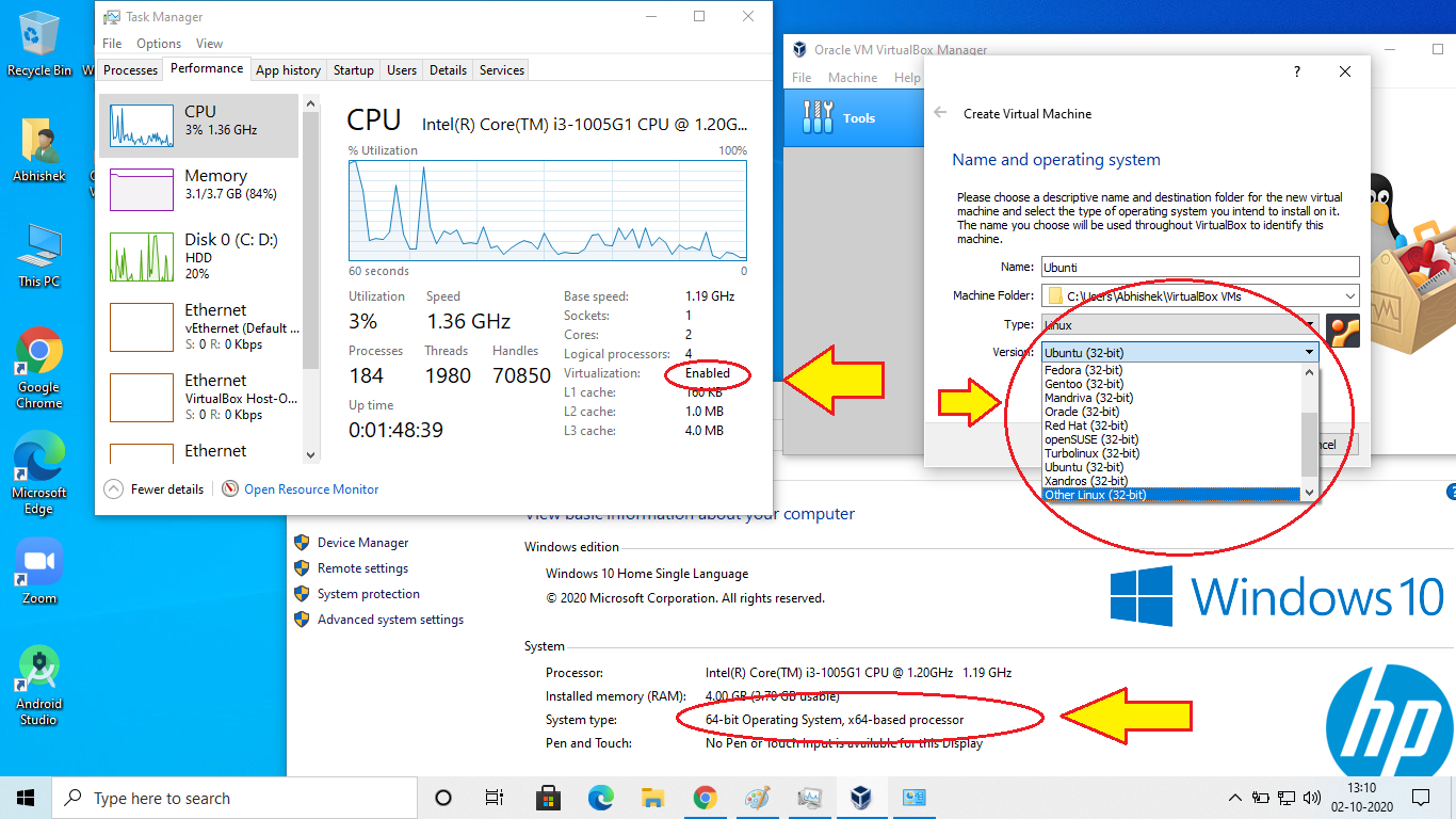 having a problem while using virtualization software on windows 10 home. create due to try... 739776d7-8d8c-4770-9a72-2430e2dd8564?upload=true.png