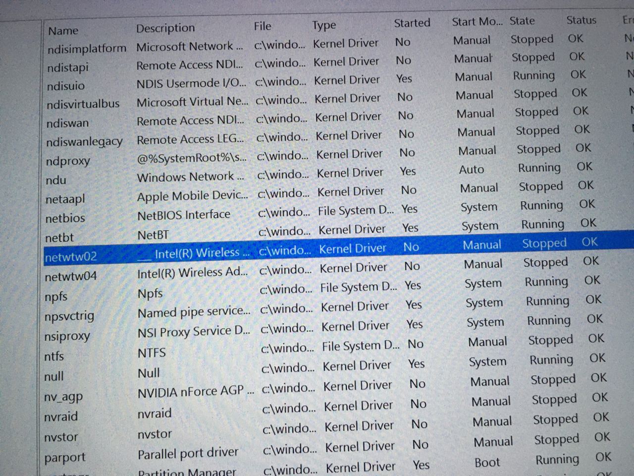 ISSUE: wireless adaptor hidden in device manager and kernel security check failure 7398887a-4342-4924-97b6-7436a06d94a1?upload=true.jpg