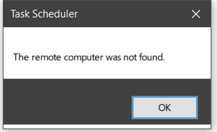 Task Scheduler is Empty and wont run 739e9703-3772-46a4-a4ef-66516227d81c?upload=true.png