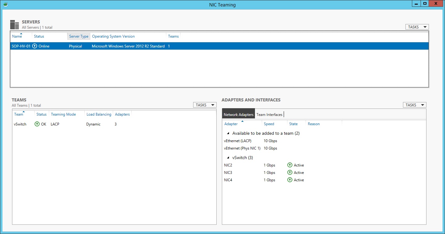 Hyper V, LACP, Teamed Adapters and no DHCP 73e6a564-e261-42e1-a95c-888c893d678c?upload=true.jpg