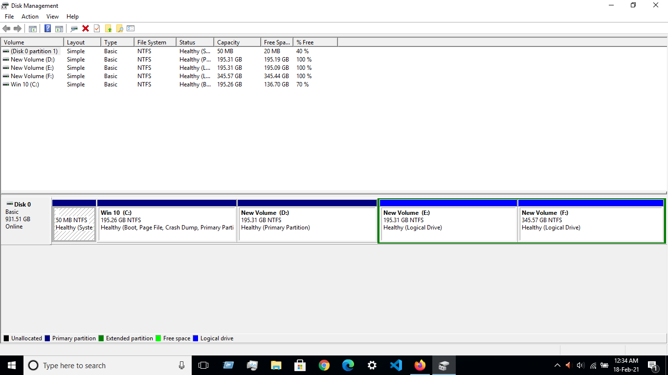 Safe to delete an intermediate partition in Windows 10 for dual booting with Ubuntu 742cf9ba-b0c1-47be-8fc2-47faf7857e7b?upload=true.png