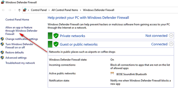 Can't allow applications through firewall in Windows Defender Firewall. 745c3793-f778-4319-a9de-f183caab634c?upload=true.png